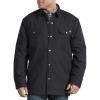 Dickies mens Plaid Lined Shirt Jacket(Black)
