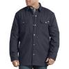 Dickies mens Plaid Lined Shirt Jacket(Dark Navy)
