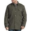 Dickies mens Plaid Lined Shirt Jacket(Moss Green)