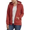 Dickies womens Front Zip Hoodie Sweatshirt