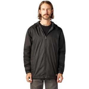 Dickies Men’s Big and Tall Fleece Lined Hooded Jacket(Black V1)