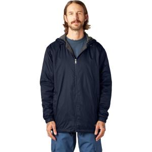 Dickies Men’s Fleece Lined Hooded Jacket(Dark Navy)