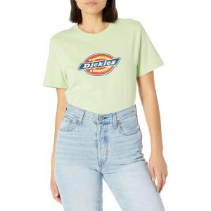 Dickies Womens Logo Graphic Short Sleeve T-Shirt(Celadon Green)