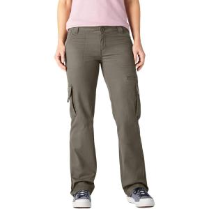 Dickies Womens Relaxed Cargo Pant(Rinsed Grape Leaf Green)