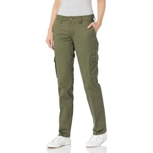 Dickies Women’s Relaxed Fit Stretch Cargo Straight Leg Pants(Grape Leaf V1)