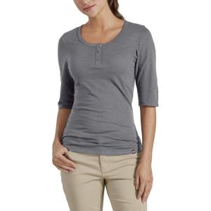 Dickies Women’s Short Sleeve Elbow Length Henley Shirt