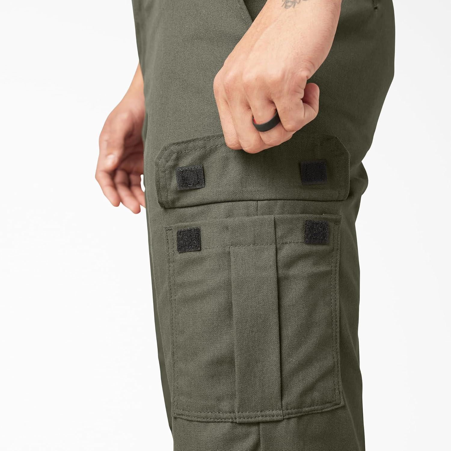 image:imageDickies Mens Flex Regular Fit Cargo PantsMoss Green