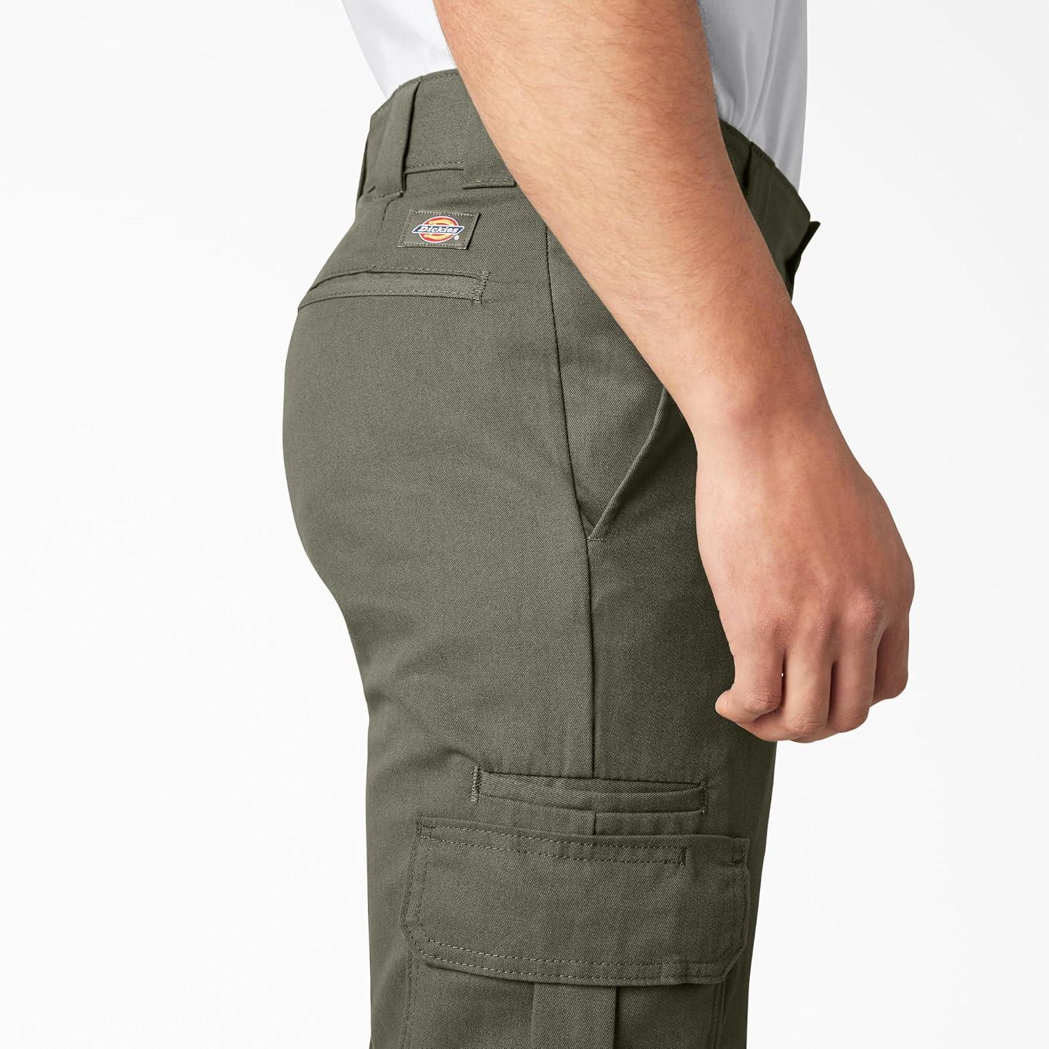 image:imageDickies Mens Flex Regular Fit Cargo PantsMoss Green
