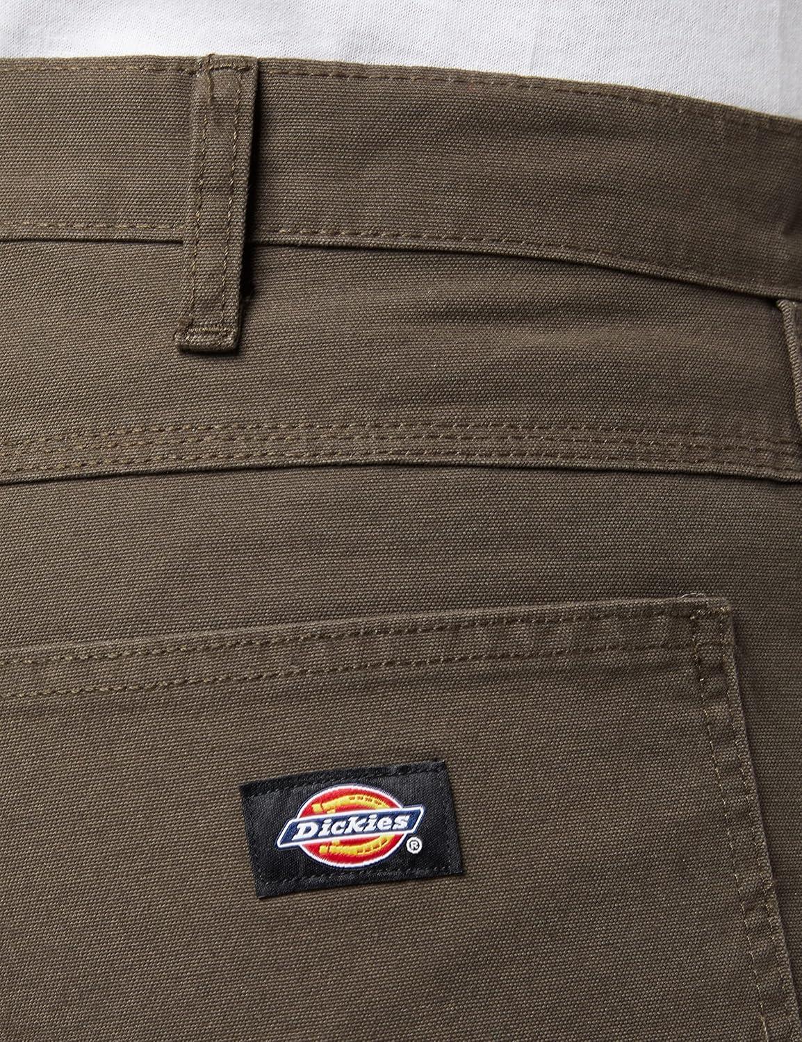 image:imageDickies Mens Relaxed Fit Heavyweight Duck Carpenter PantsBlack Olive V1