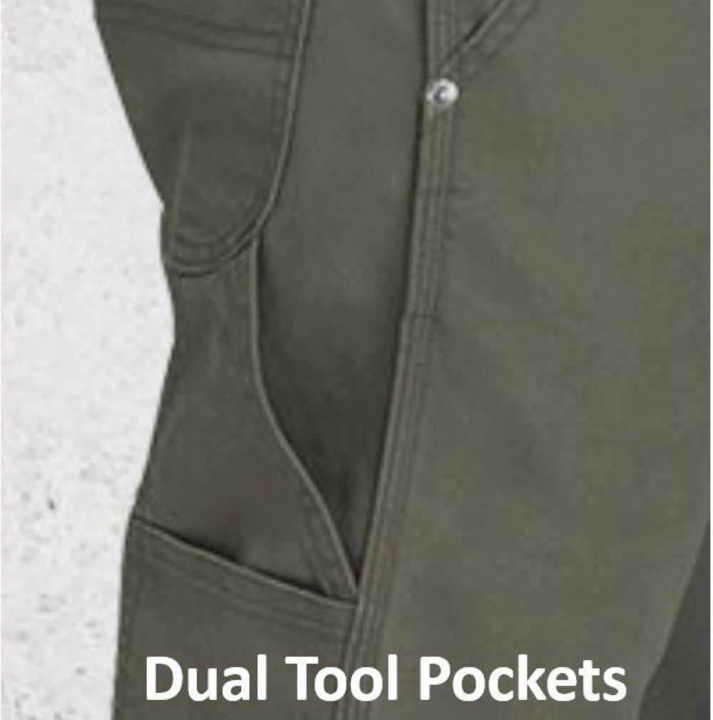 image:imageDickies Mens Tough Max Duck Carpenter PantStonewashed Diesel Gray