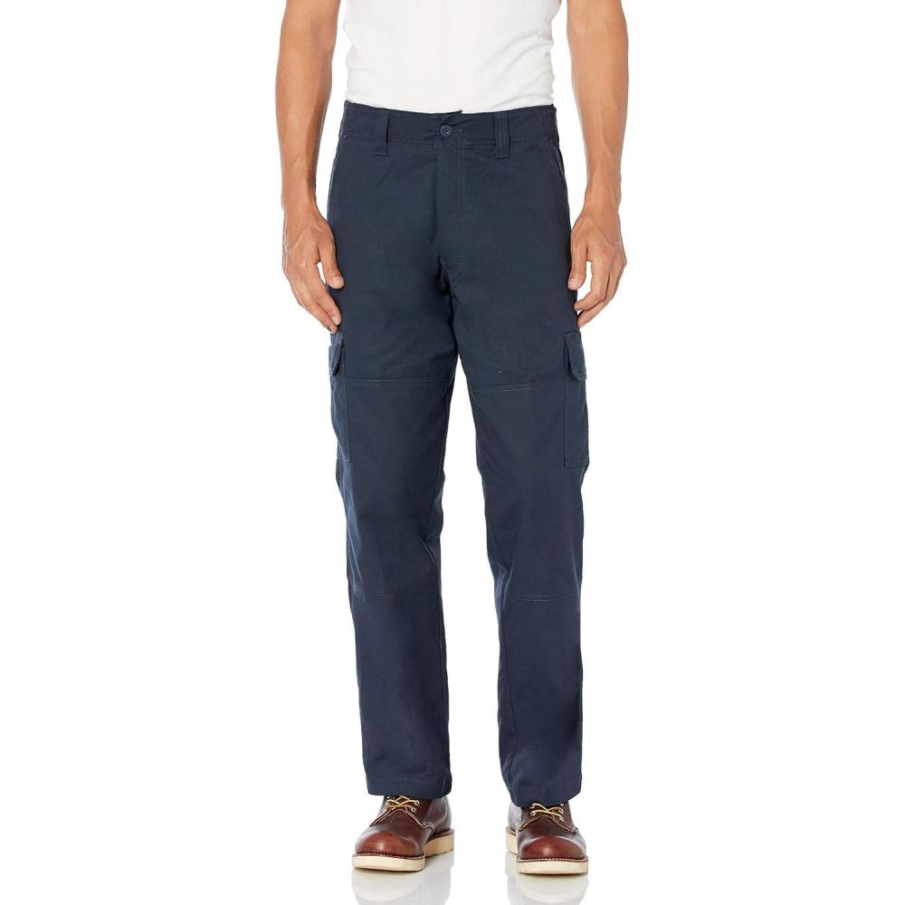 image:imageDickies Mens Flex Active Waist Regular Fit Cargo Work PantDark Navy V1