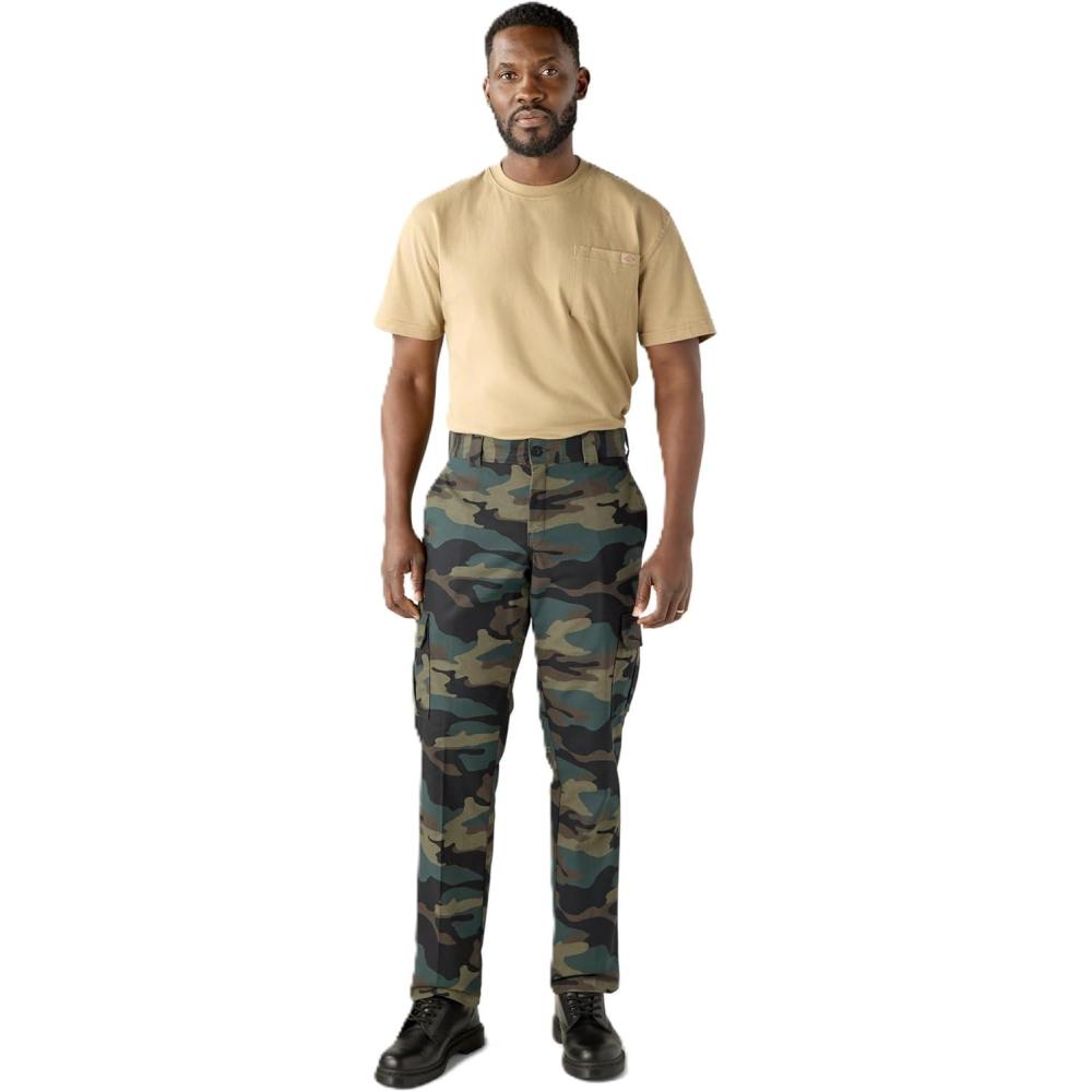image:imageDickies Mens Flex Regular Fit Cargo PantsHunter Green Camo