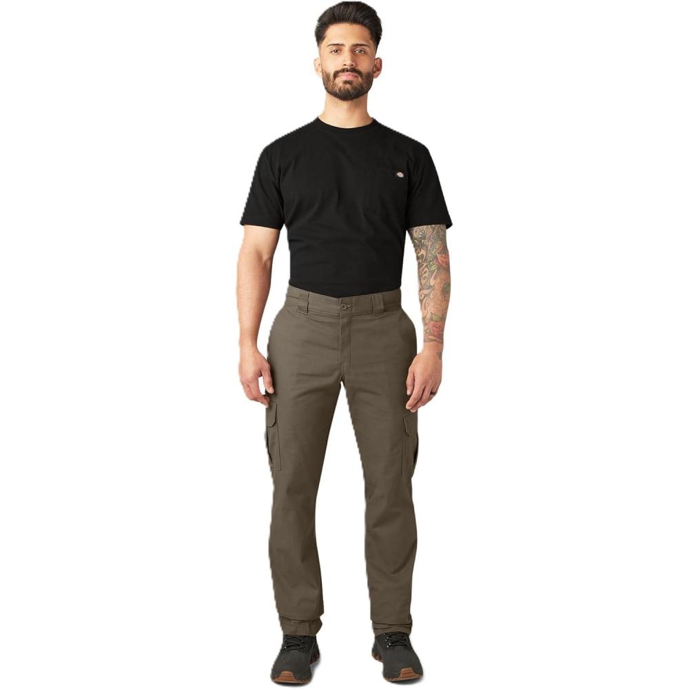 image:imageDickies Mens Flex Regular Fit Cargo PantsMushroom