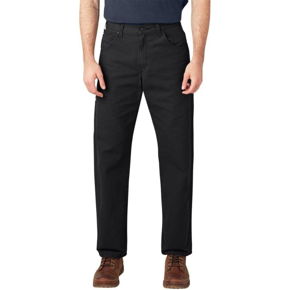 image:imageDickies Mens Relaxed Fit Heavyweight Duck Carpenter PantsBlack