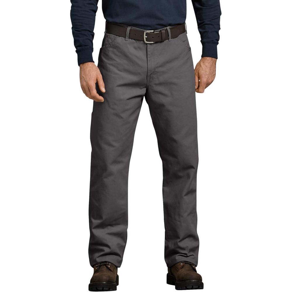 image:imageDickies Mens Relaxed Fit Heavyweight Duck Carpenter PantsSlate