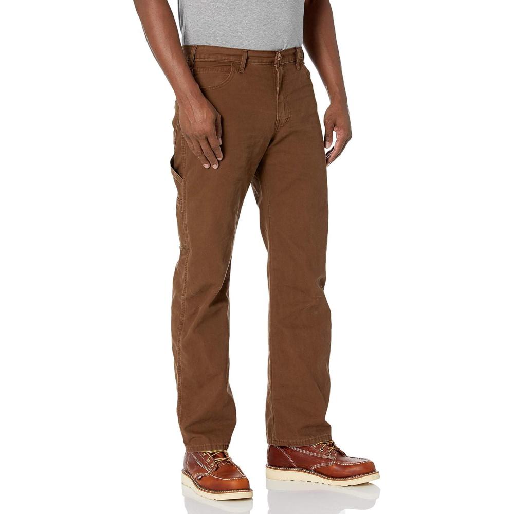 image:imageDickies Mens Relaxed Fit Heavyweight Duck Carpenter PantsTimber V1