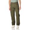 Dickies Men’s Relaxed Fit Heavyweight Duck Carpenter Pants(Rinsed Moss Green)