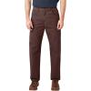 Dickies Men’s Relaxed Fit Heavyweight Duck Carpenter Pants(Rinsed Chocolate Brown V1)