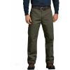 Dickies Men’s Relaxed Fit Heavyweight Duck Carpenter Pants(Rinsed Moss Green)