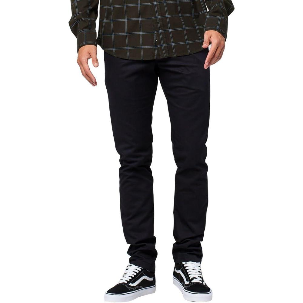 image:imageDickies Mens Skinny Fit Straight Leg Pants  Slim Stretch Work Trousers for Office Retail amp Casual WearBlack