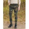 Dickies Men’s Skinny Fit Straight Leg Pants – Slim Stretch Work Trousers for Office, Retail & Casual Wear(Hunter Green Camo V1)