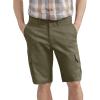Dickies Men’s 11 Inch Relaxed Fit Lightweight Ripstop Cargo Short(Rinsed Moss)