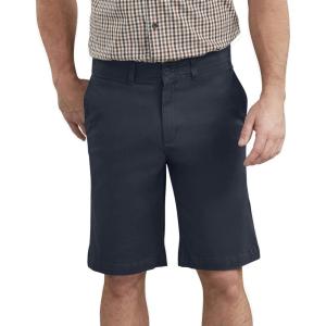 Dickies Men’s 11 Inch Active Waist Washed Chino Short(Rinsed Dark Navy)