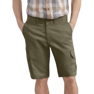 Dickies Men’s 11 Inch Relaxed Fit Lightweight Ripstop Cargo Short(Rinsed Moss)