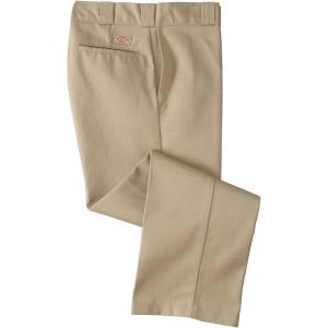 Dickies Men’s Skinny Fit Straight Leg Pants – Slim Stretch Work Trousers for Office, Retail & Casual Wear(Khaki)