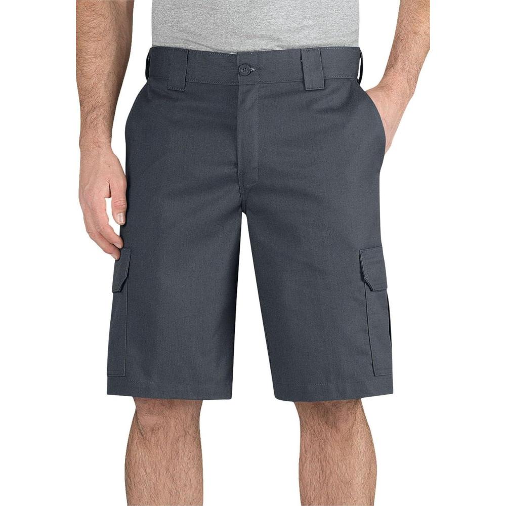 image:imageDickies Mens 11 Inch Regular Fit Stretch Twill Work Short Durable Cargo Style Shorts for Construction Outdoor Daily WearCharcoal