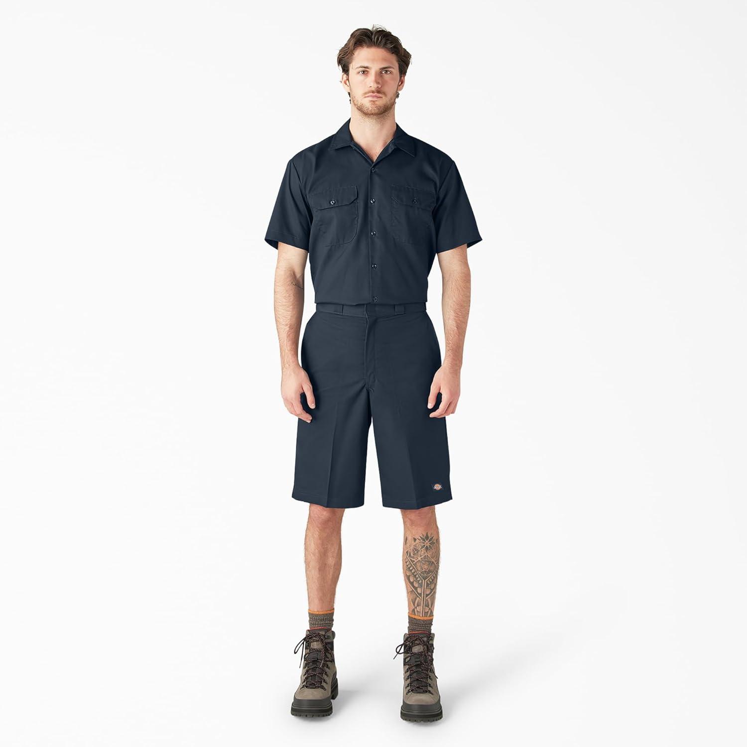 image:imageDickies Mens 13Inch Loose Fit MultiPocket Work ShortDark Navy