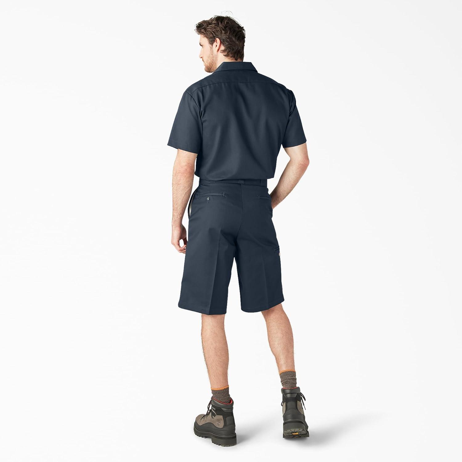 image:imageDickies Mens 13Inch Loose Fit MultiPocket Work ShortDark Navy