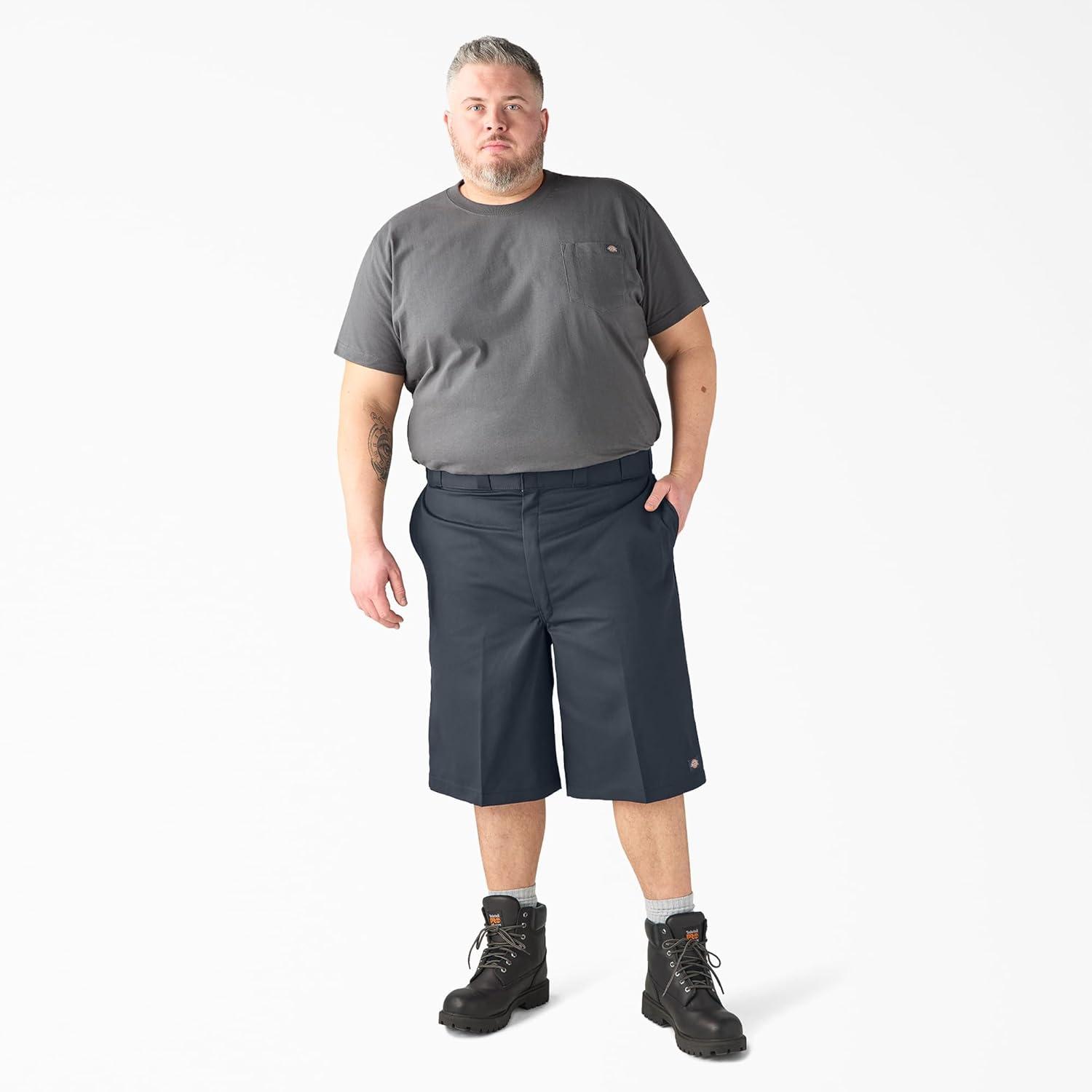 image:imageDickies Mens 13Inch Loose Fit MultiPocket Work ShortDark Navy