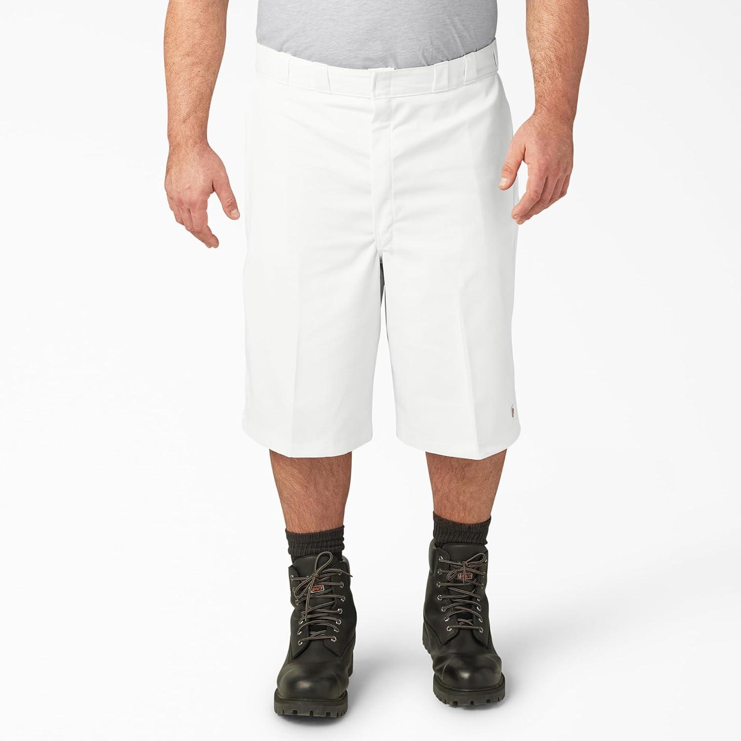 image:imageDickies Mens 13Inch Loose Fit MultiPocket Work ShortWhite