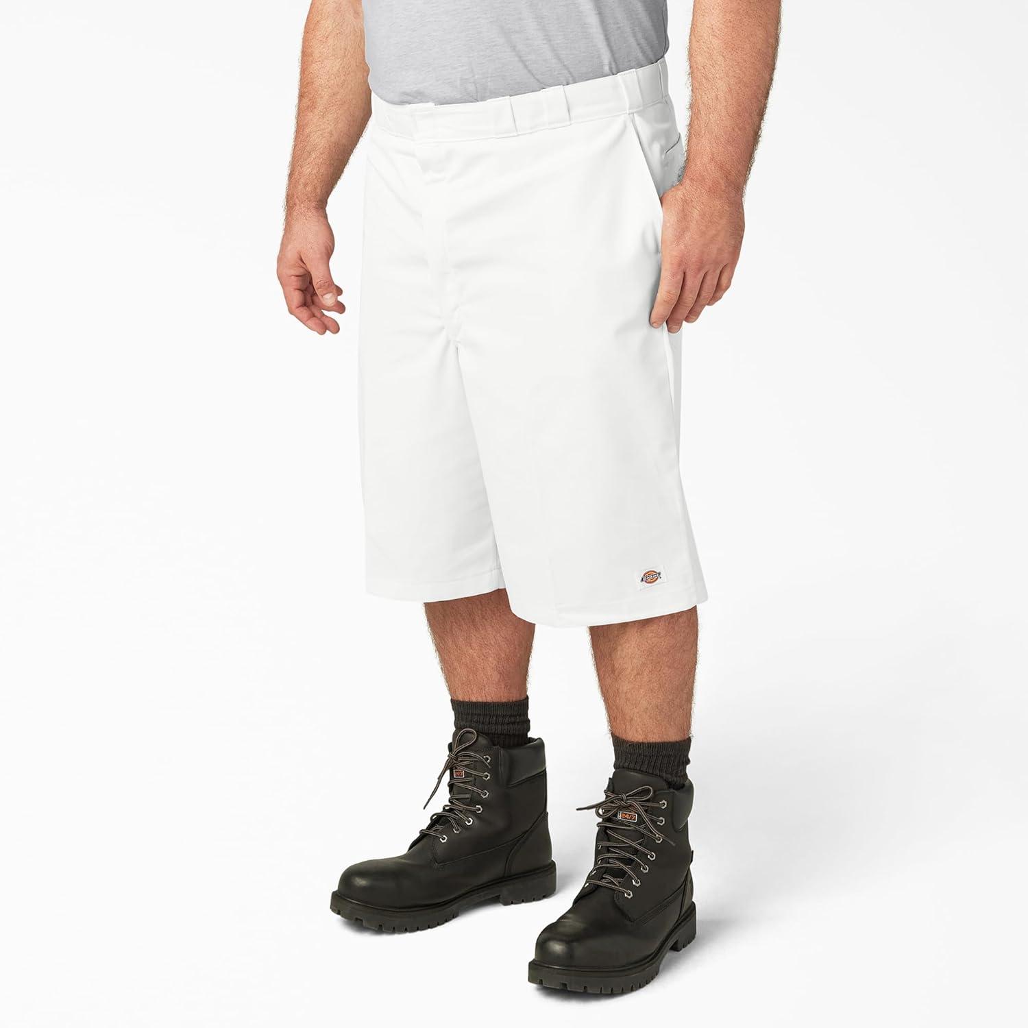 image:imageDickies Mens 13Inch Loose Fit MultiPocket Work ShortWhite
