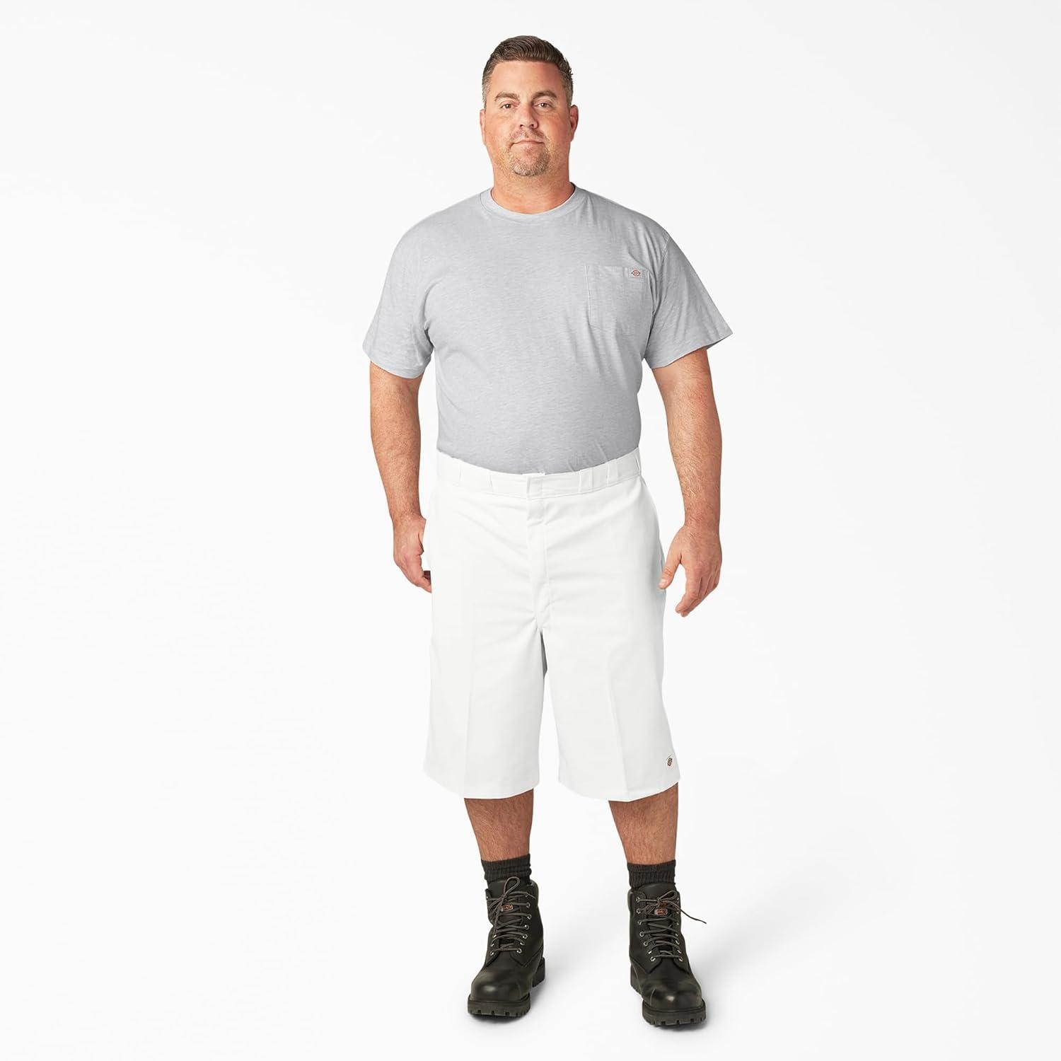 image:imageDickies Mens 13Inch Loose Fit MultiPocket Work ShortWhite