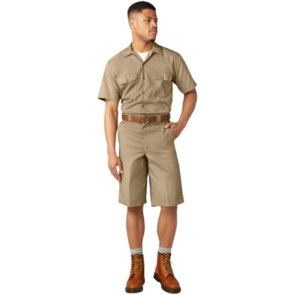 image:imageDickies Mens 13Inch Loose Fit MultiPocket Work ShortKhaki