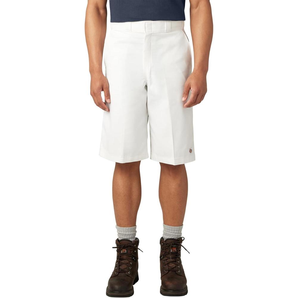 image:imageDickies Mens 13Inch Loose Fit MultiPocket Work ShortWhite