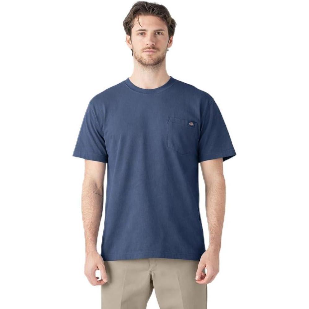 image:imageDickies Mens Big amp Tall Heavyweight Crew Neck Short Sleeve Tee BigTallRetro Indigo