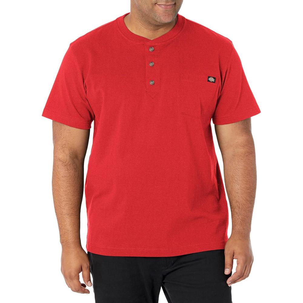 image:imageDickies Mens Heavyweight HenleyEnglish Red