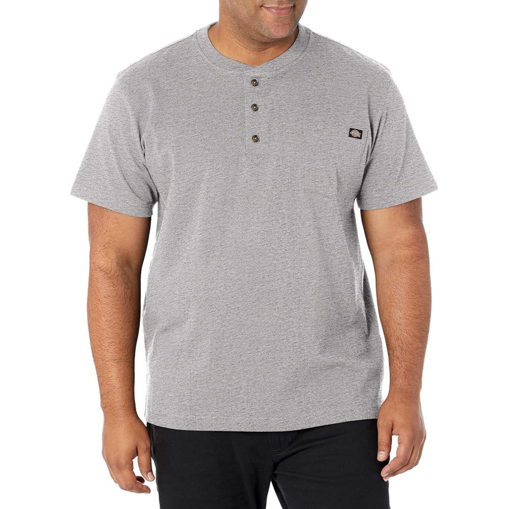 image:imageDickies Mens Heavyweight HenleyHeather Gray