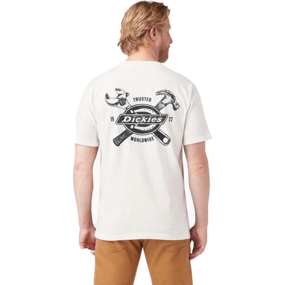 image:imageDickies Mens Short Sleeve Graphic TeeSnow White Tools