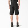 Dickies Men’s 13-Inch Loose Fit Multi-Pocket Work Short(Black V1)
