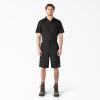 Dickies Men’s 13-Inch Loose Fit Multi-Pocket Work Short(Black V1)