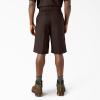 Dickies Men’s 13-Inch Loose Fit Multi-Pocket Work Short(Dark Brown)