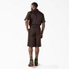 Dickies Men’s 13-Inch Loose Fit Multi-Pocket Work Short(Dark Brown)
