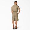 Dickies Men’s 13-Inch Loose Fit Multi-Pocket Work Short(Khaki)