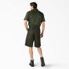 Dickies Men’s 13-Inch Loose Fit Multi-Pocket Work Short(Olive Green)