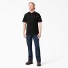 Dickies Men’s Heavyweight Henley(Black)