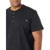 Dickies Men’s Heavyweight Henley(Black)